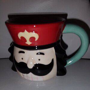 ASHLAND MOUSTACHE MAN AS CHRISTMAS NOEL NIGHT MUG WITH UPC STICKER 14.5 OZ